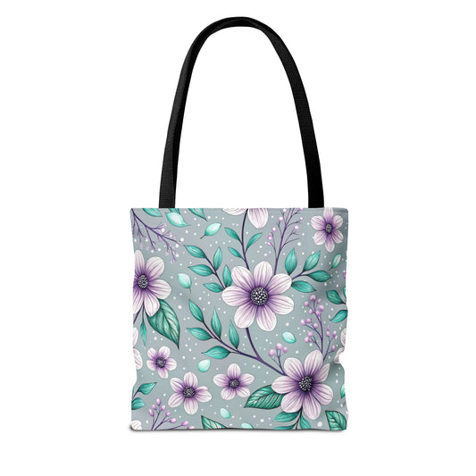 Floral Lavender Blossom Tote Bag