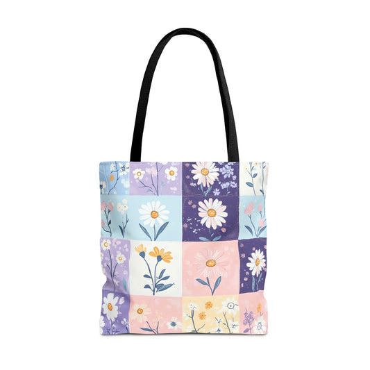 Daisy Patchwork Tote Bag