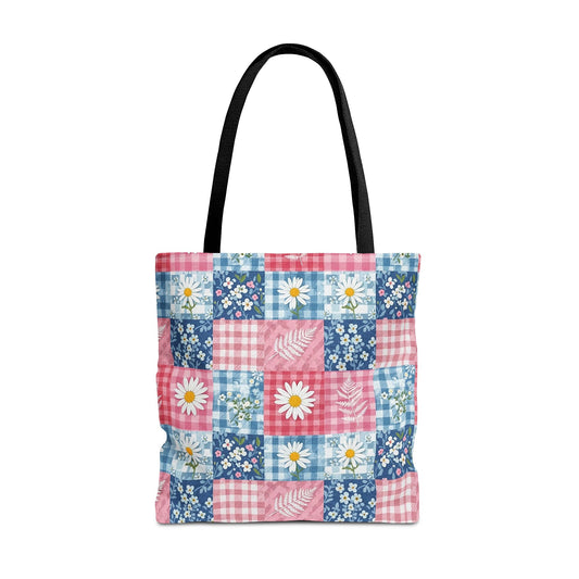 Patchwork Daisy Tote Bag