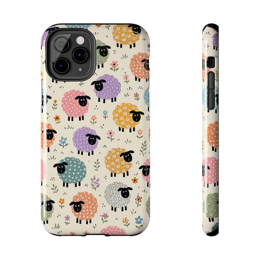 Cute Pastel Sheep Tough Phone Case