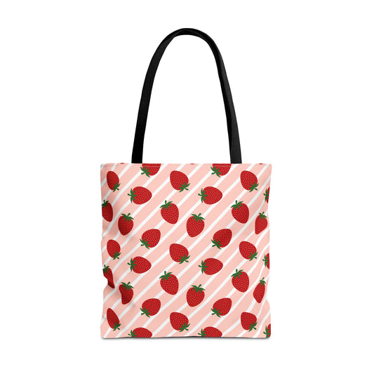 Strawberry Pattern Tote Bag