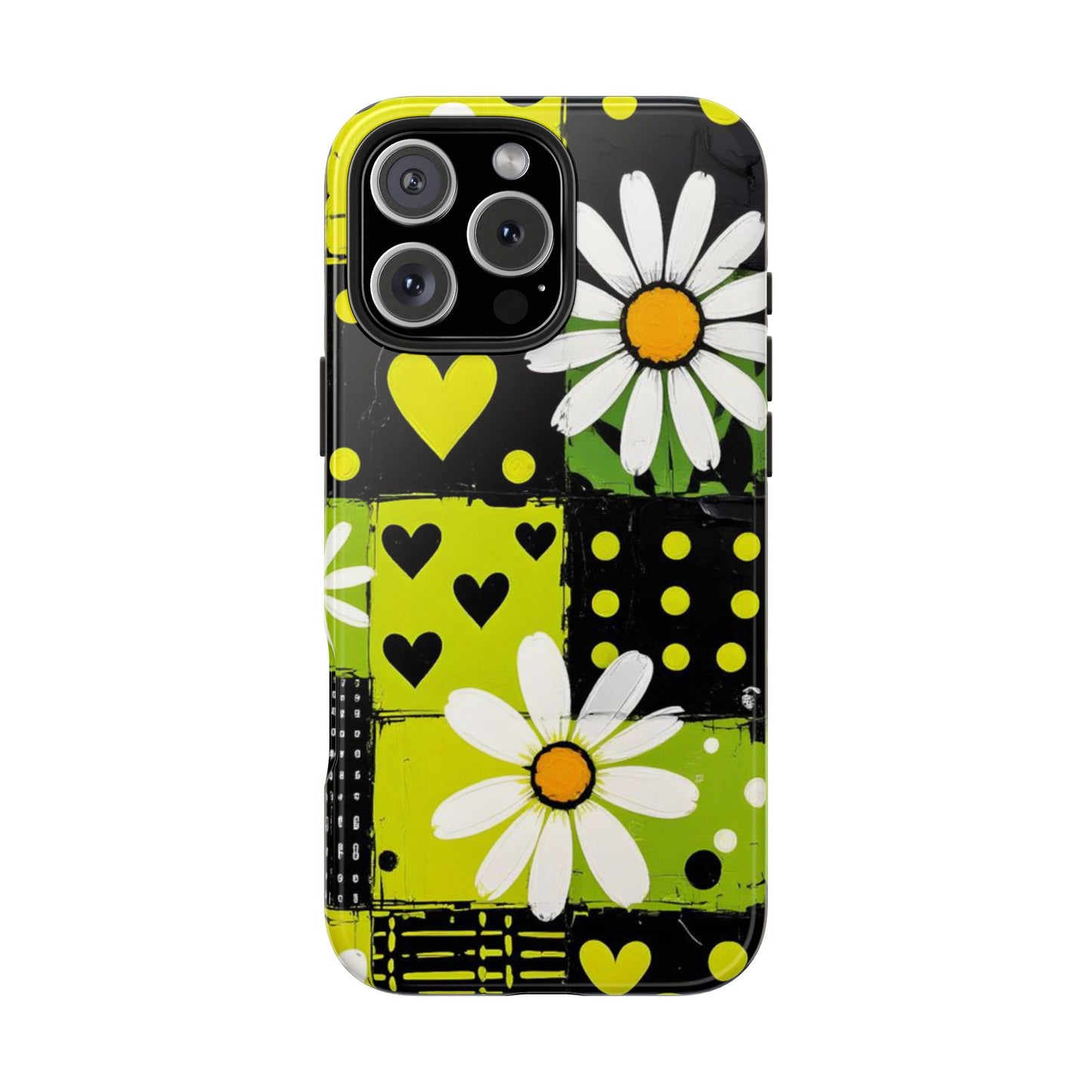 Daisy Patchwork Tough Phone Case