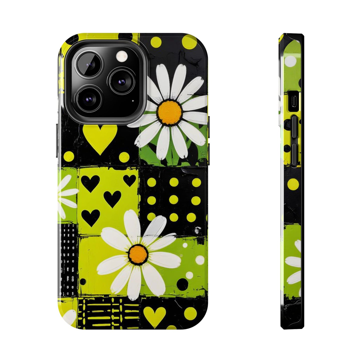 Daisy Patchwork Tough Phone Case