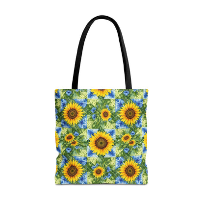 Sunflower Patchwork Tote Bag