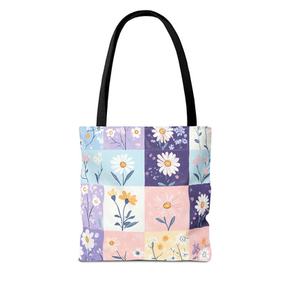 Daisy Patchwork Tote Bag