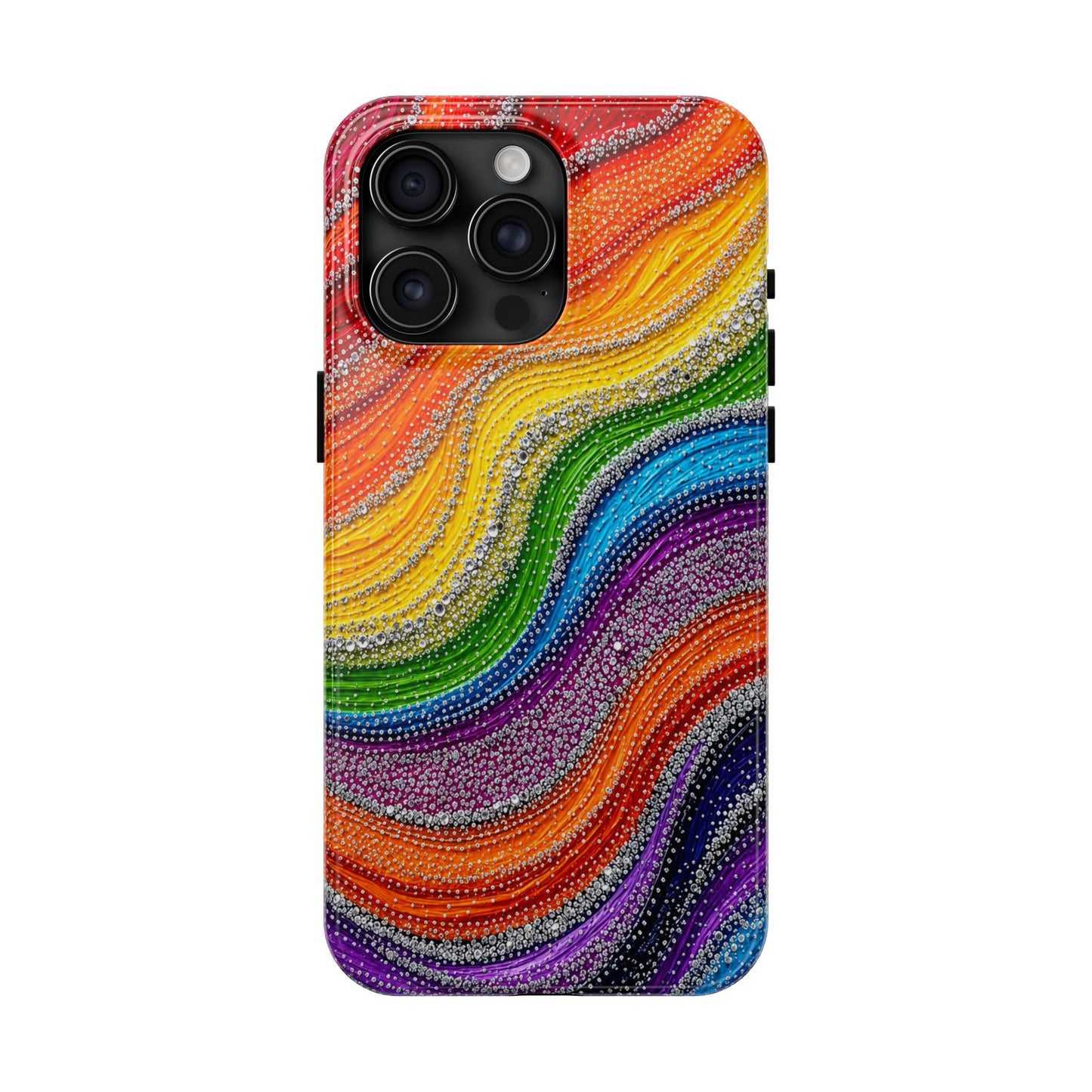 Rainbow Wave Tough Phone Case