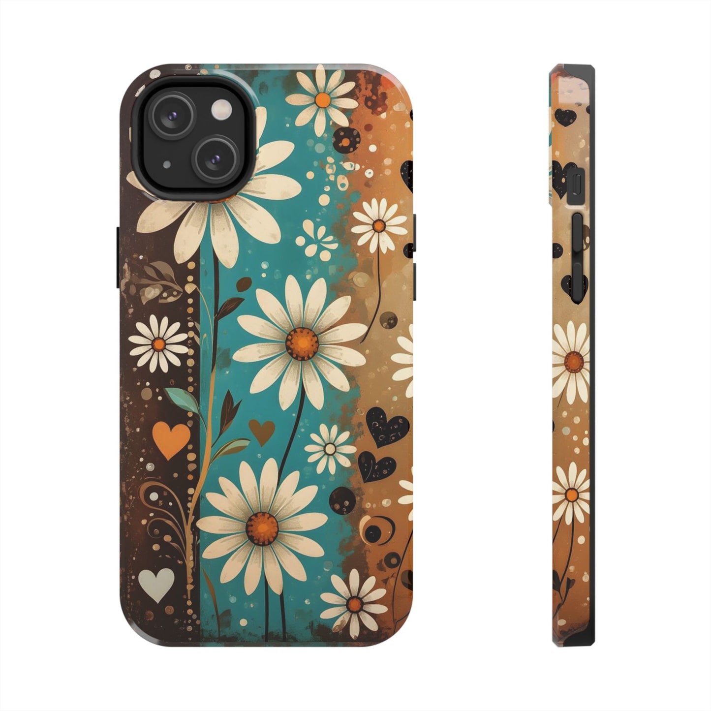 Vintage Daisy Floral Design Tough Phone Case