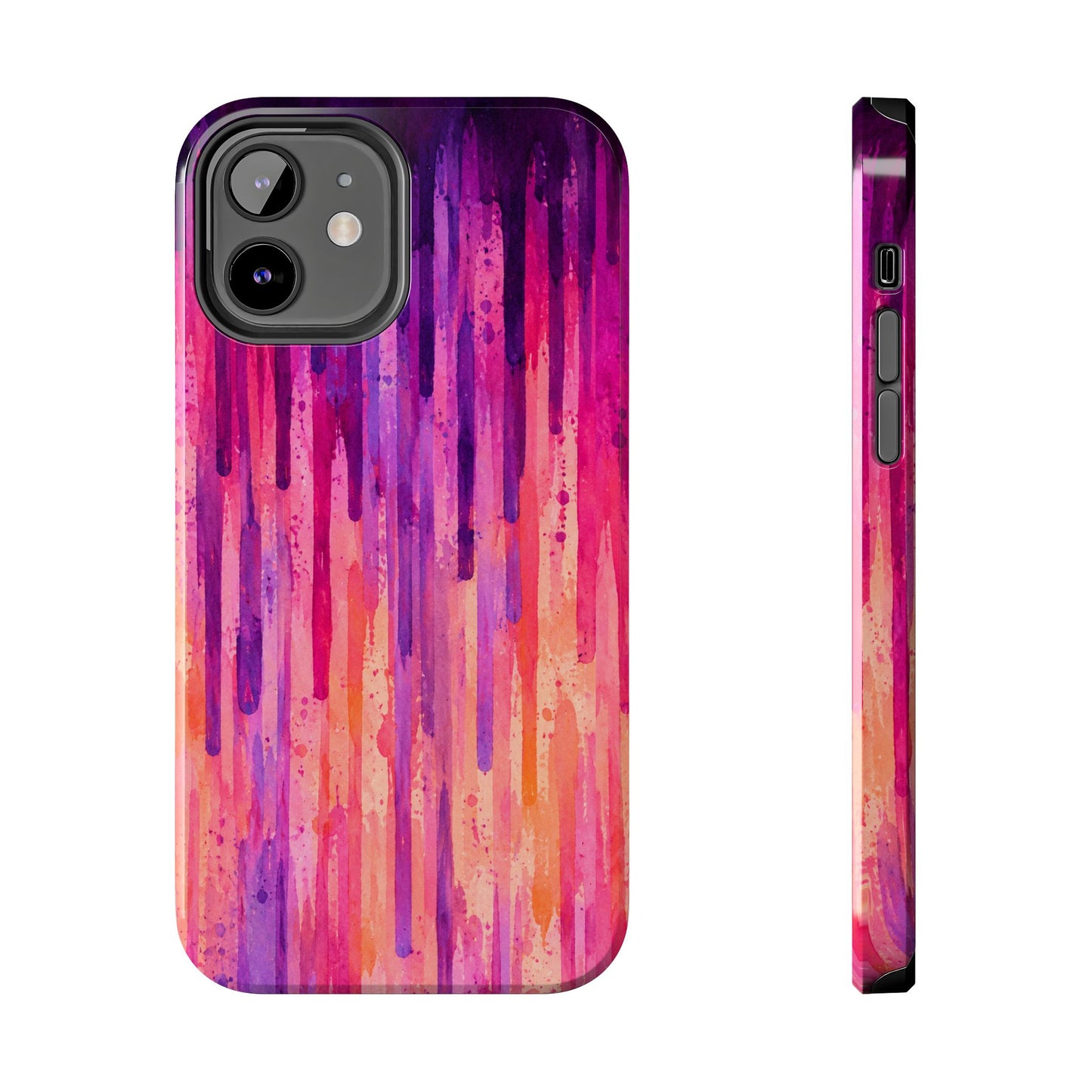 Abstract Pink & Purple Drip Tough Phone Case