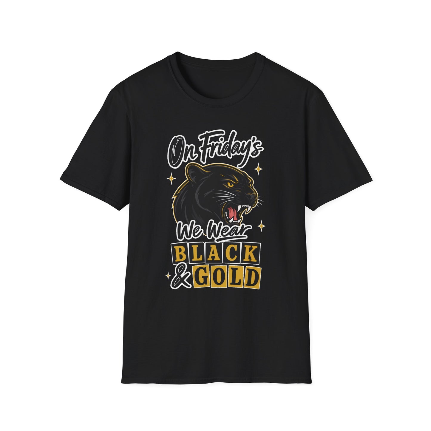 “On Friday’s We Wear Black & Gold” Panther Spirit Tee