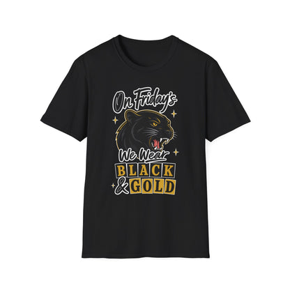 “On Friday’s We Wear Black & Gold” Panther Spirit Tee
