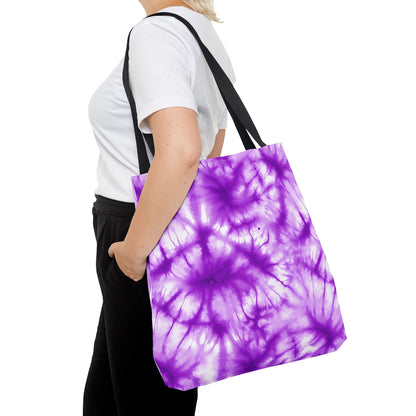 Purple Tie-Dye Tote Bag