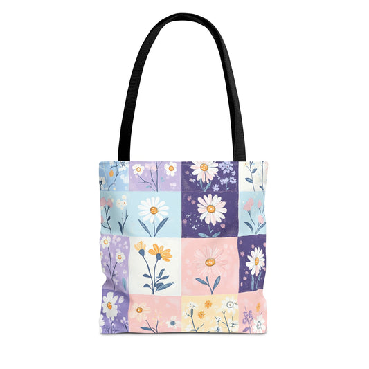 Daisy Patchwork Tote Bag