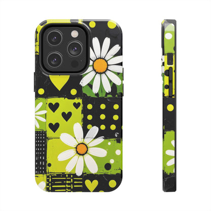 Daisy Patchwork Tough Phone Case