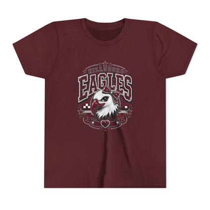 Hillsboro Eagles Vintage Mascot Graphic Youth T-Shirt