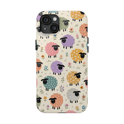 Cute Pastel Sheep Tough Phone Case
