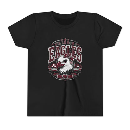Hillsboro Eagles Vintage Mascot Graphic Youth T-Shirt