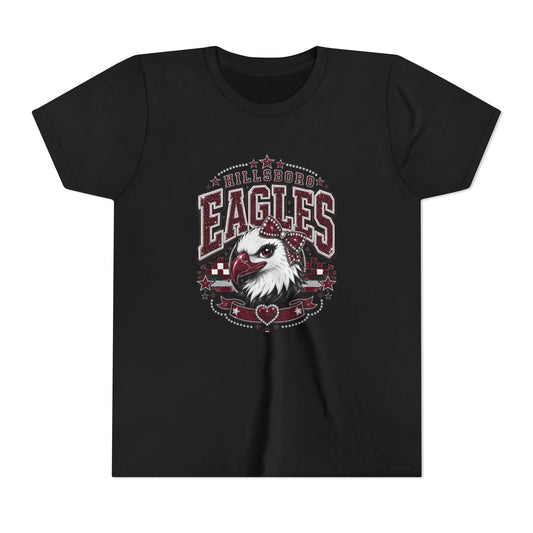 Hillsboro Eagles Vintage Mascot Graphic Youth T-Shirt
