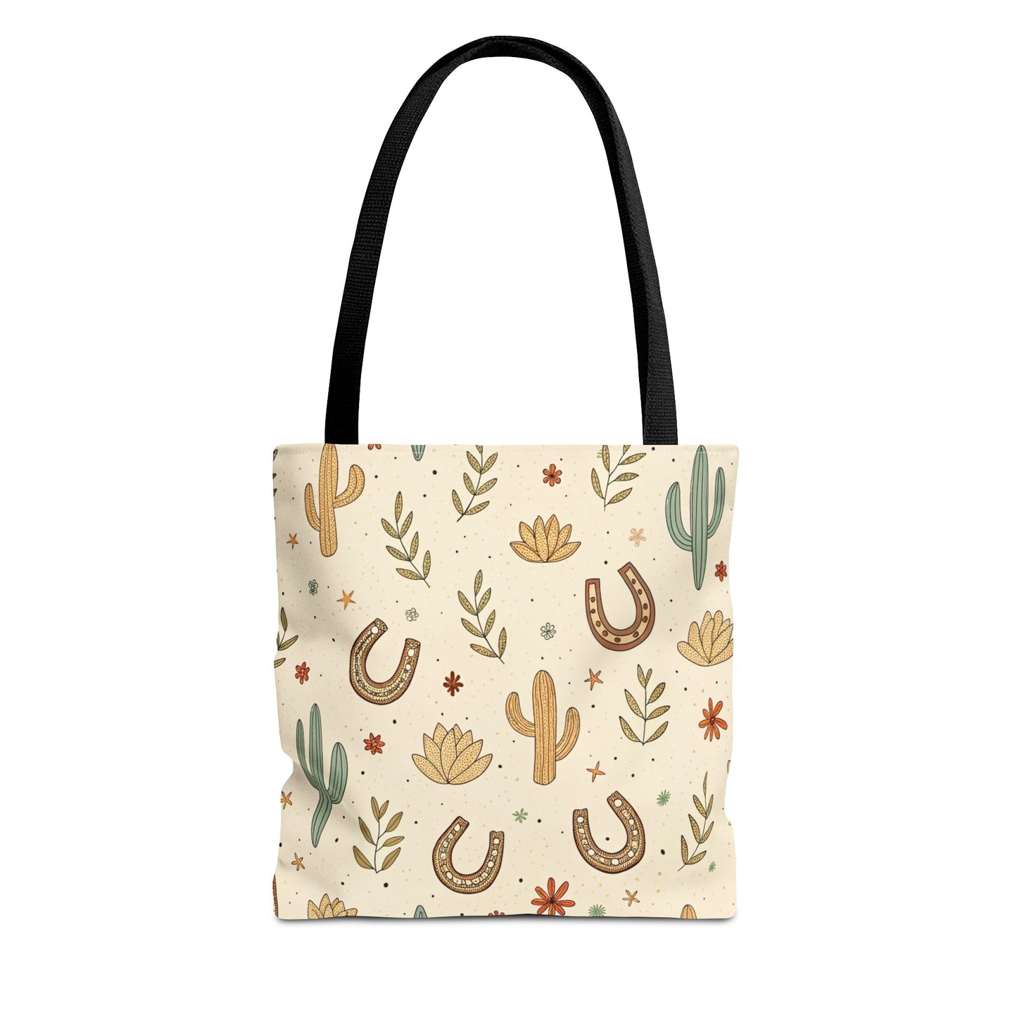 Desert Cactus & Horseshoe Tote Bag
