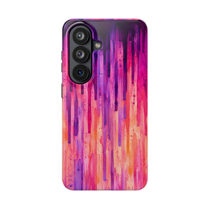 Abstract Pink & Purple Drip Tough Phone Case