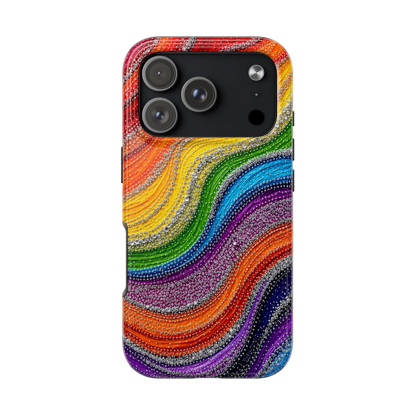 Rainbow Wave Tough Phone Case