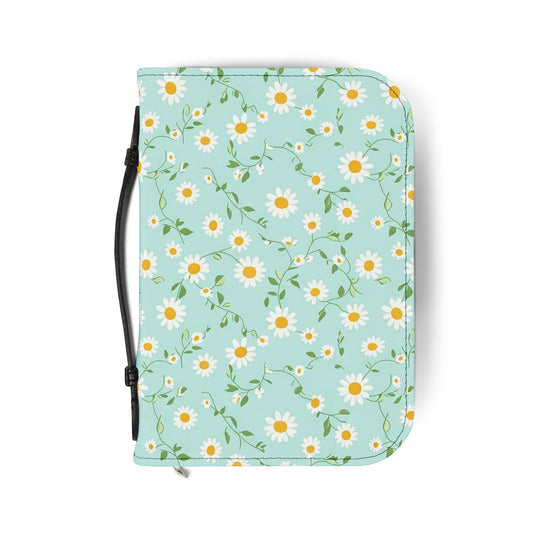 Daisy Floral Bible Cover — Zippered Scripture Organizer