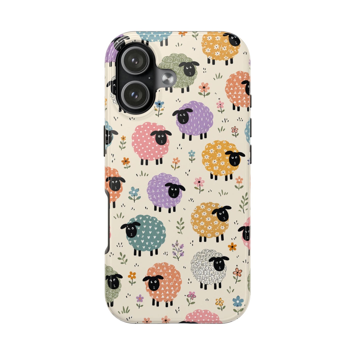 Cute Pastel Sheep Tough Phone Case