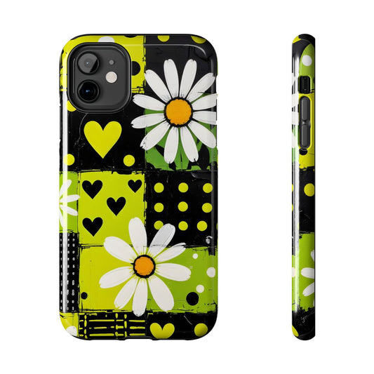 Daisy Patchwork Tough Phone Case