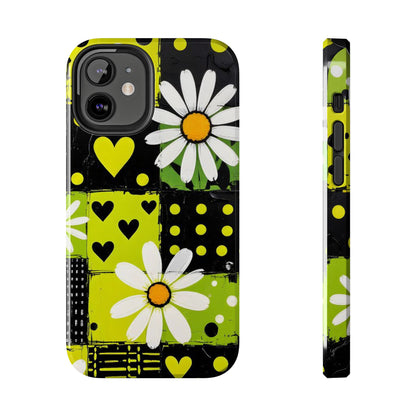Daisy Patchwork Tough Phone Case