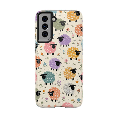 Cute Pastel Sheep Tough Phone Case