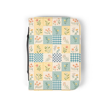 Pastel Floral Patchwork Zippered Bible Case