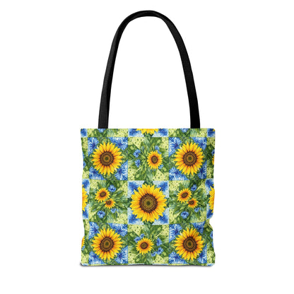 Sunflower Patchwork Tote Bag