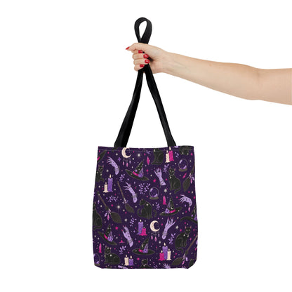 Witchy Pattern Tote Bag