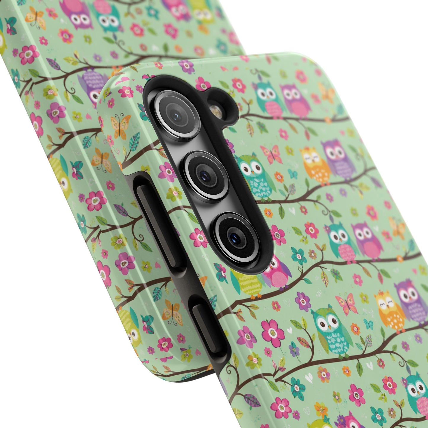 Cute Owl Pattern Tough Phone Case