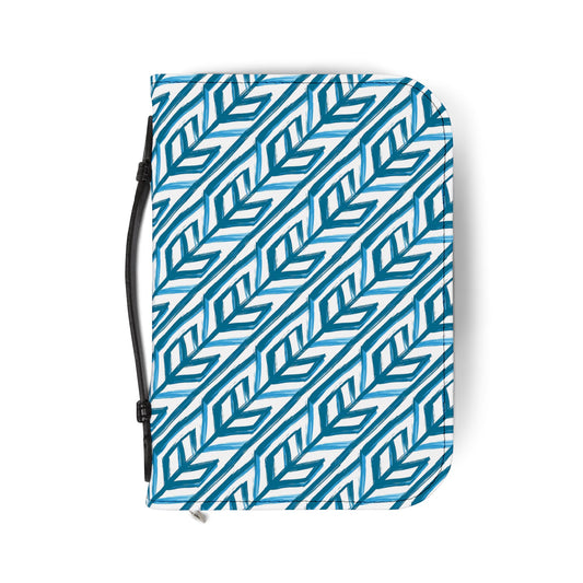 Blue Chevron Bible Cover