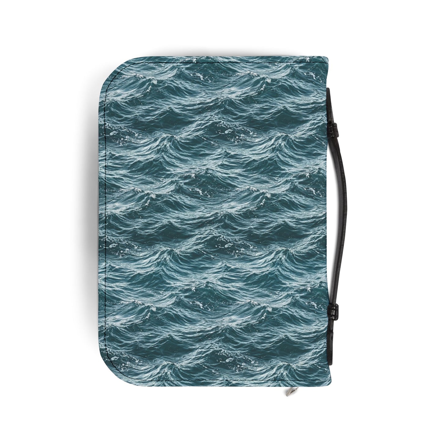 "When You Pass Through Deep Waters" Nautical Scripture Zippered Bible Cover