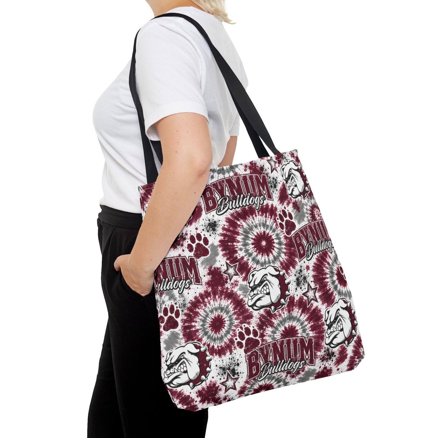 Bynum Bulldogs Tie-Dye Tote Bag