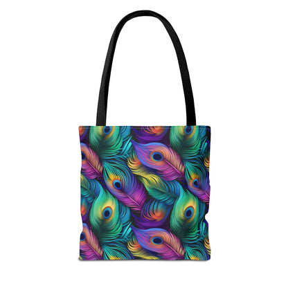 Peacock Feather Pattern Tote Bag