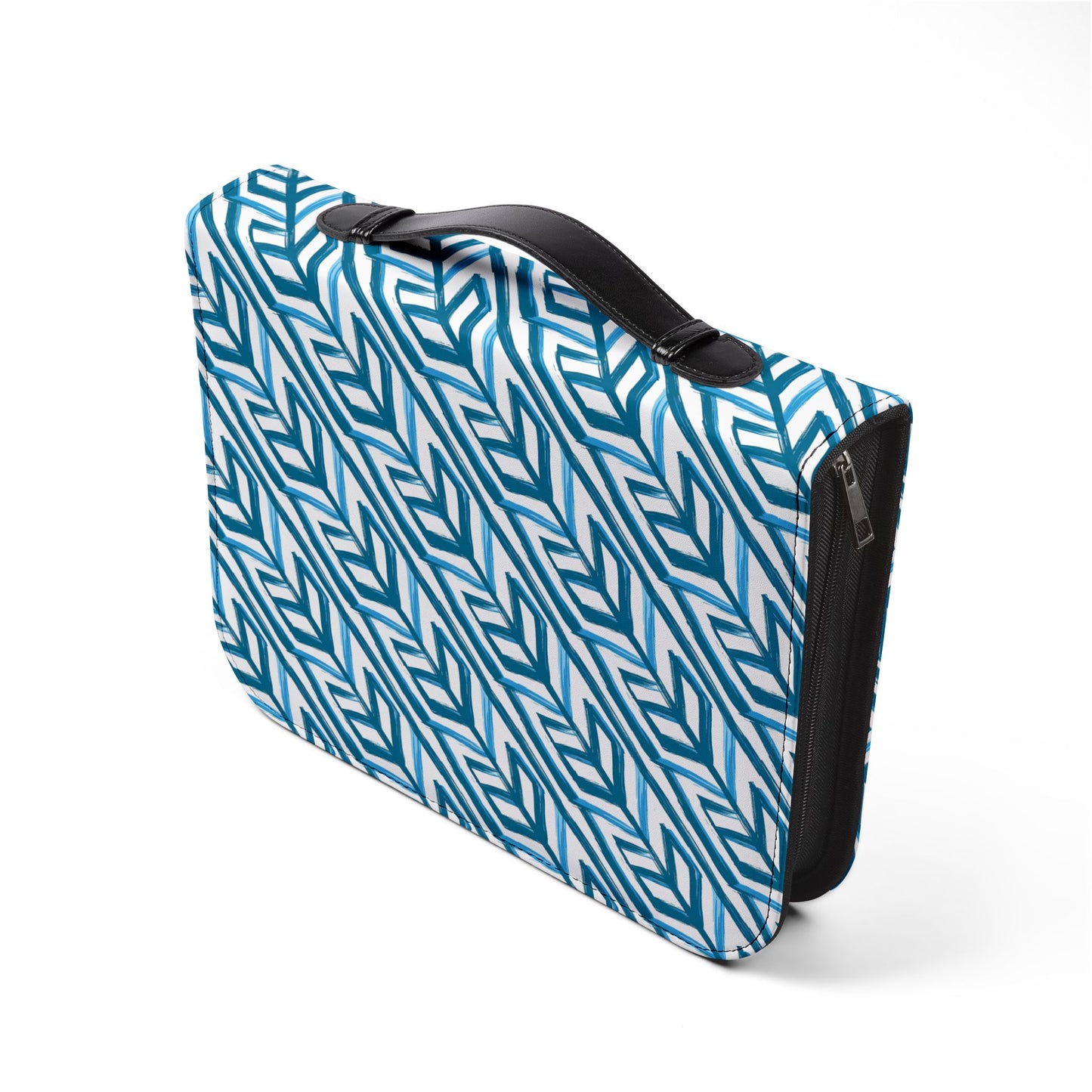 Blue Chevron Bible Cover