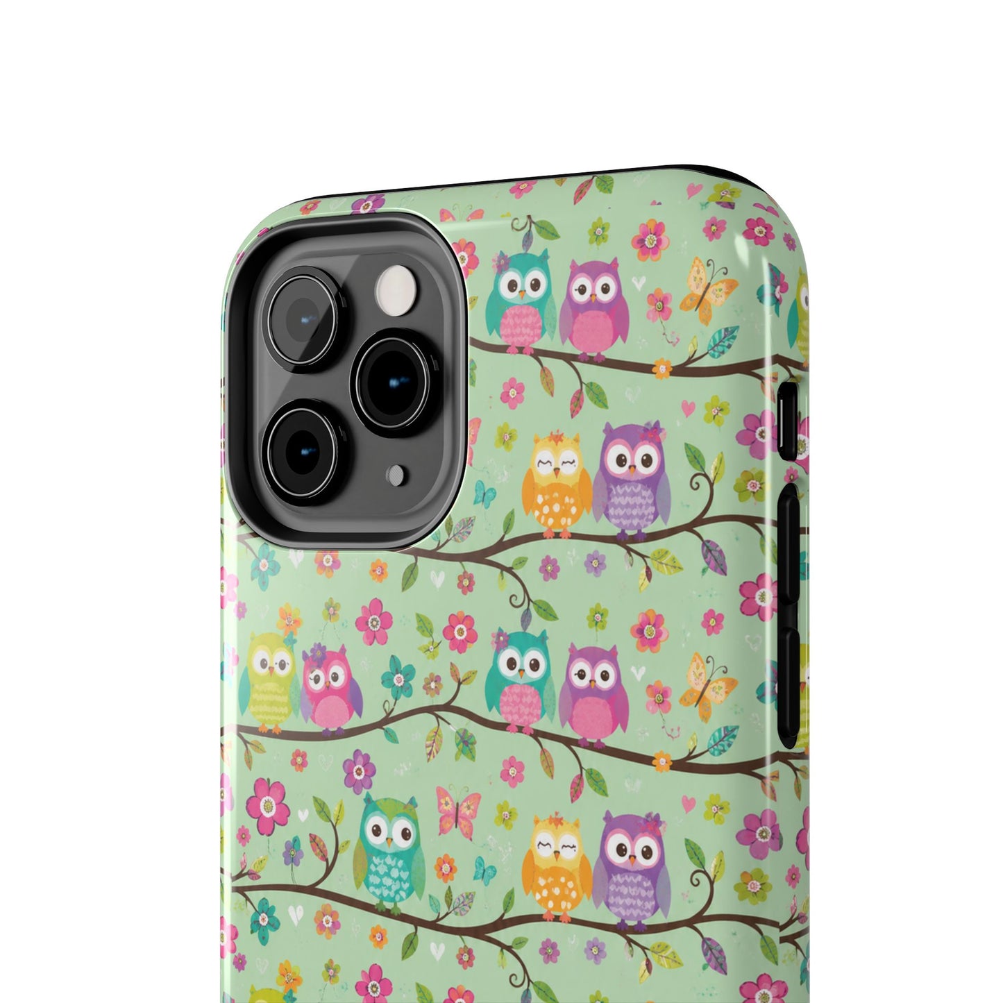 Cute Owl Pattern Tough Phone Case