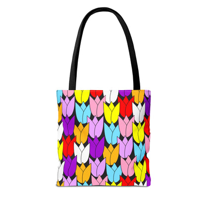 Colorful Tulip Pattern Tote Bag