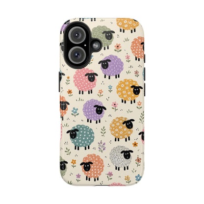 Cute Pastel Sheep Tough Phone Case