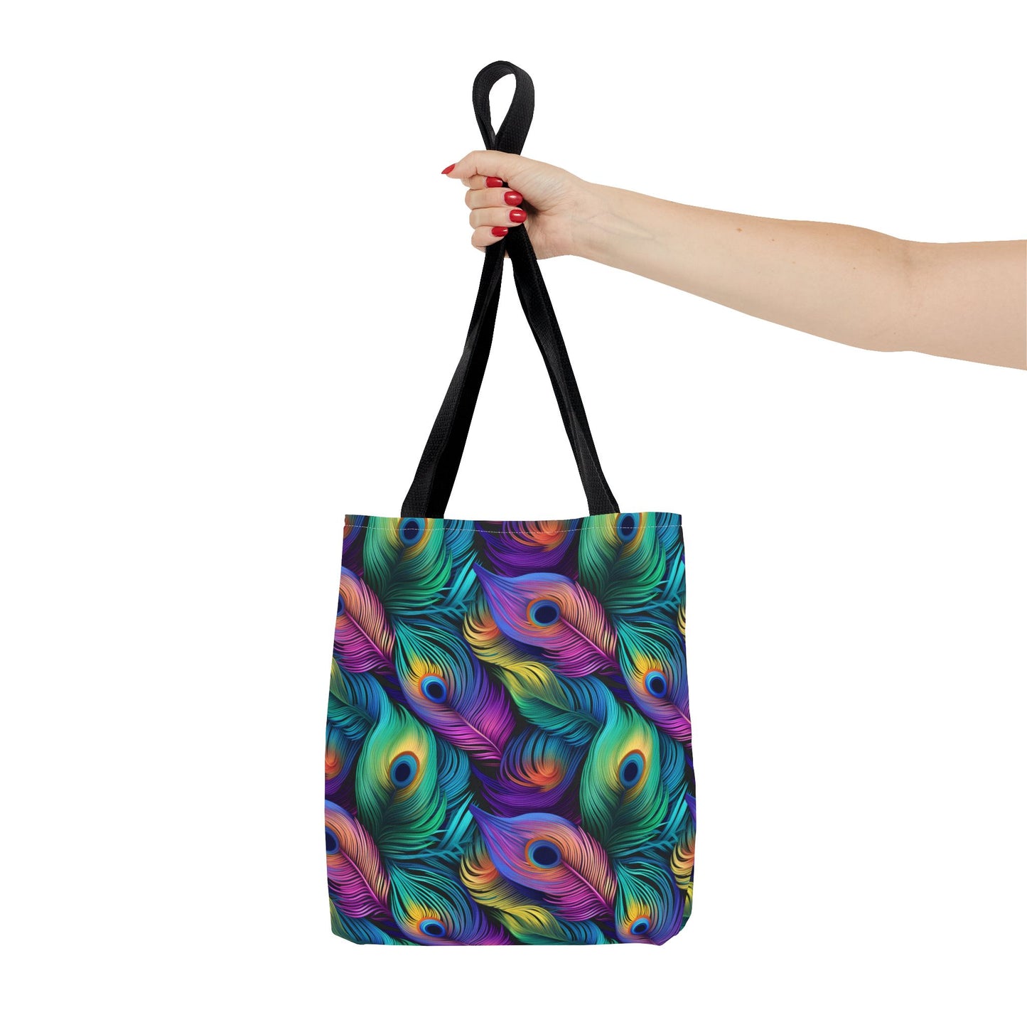 Peacock Feather Pattern Tote Bag