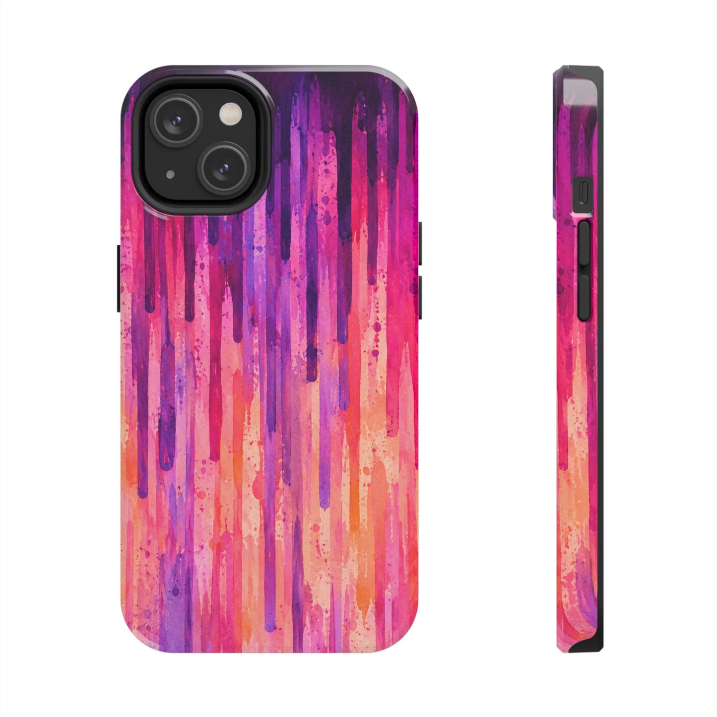 Abstract Pink & Purple Drip Tough Phone Case