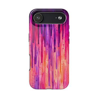 Abstract Pink & Purple Drip Tough Phone Case