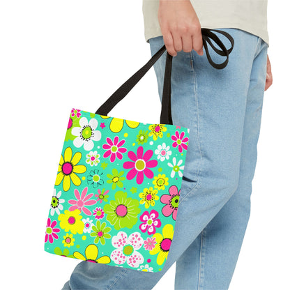 Floral Retro Tote Bag