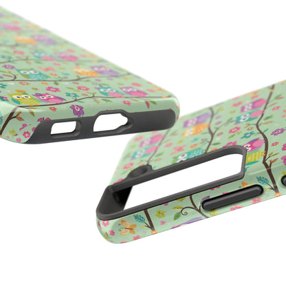 Cute Owl Pattern Tough Phone Case