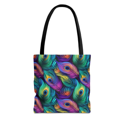Peacock Feather Pattern Tote Bag