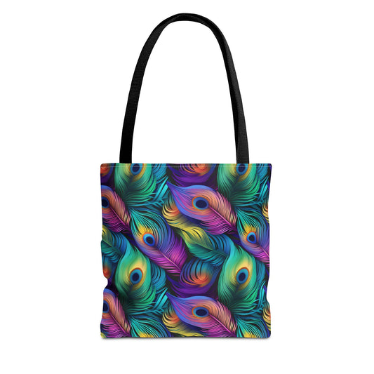 Peacock Feather Pattern Tote Bag