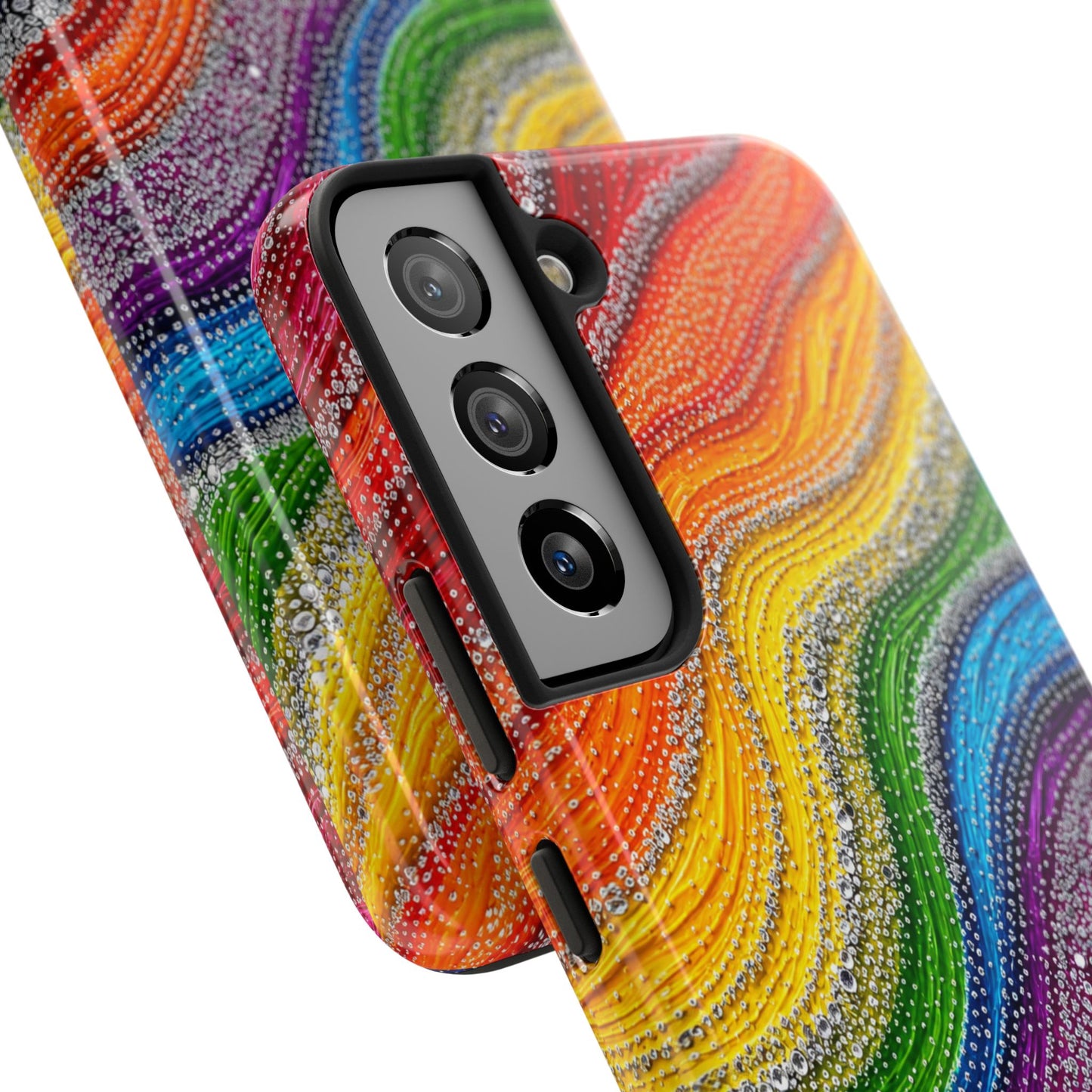 Rainbow Wave Tough Phone Case