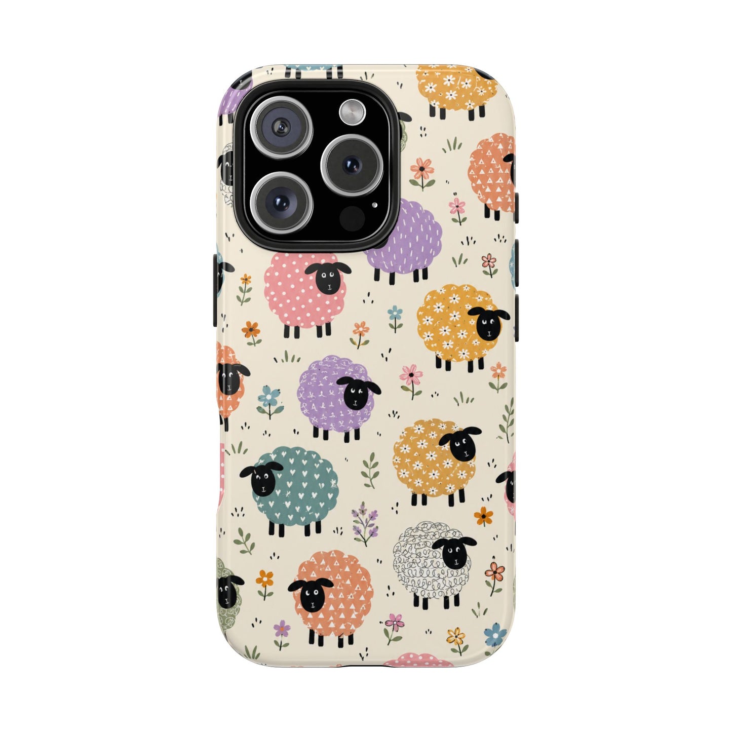 Cute Pastel Sheep Tough Phone Case
